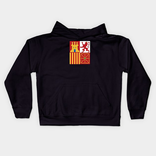 Naval Jack of Spain Kids Hoodie by Wickedcartoons